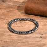 Pánský ocelový náramek Miami Cuban Vintage 8 mm, 21,5 cm Vintage