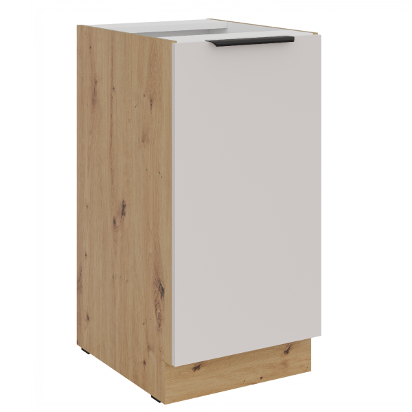 Spodní skříňka Solea 40 D 1F BB Barva korpusu: Dub artisan, Barva dvířek: Kašmír