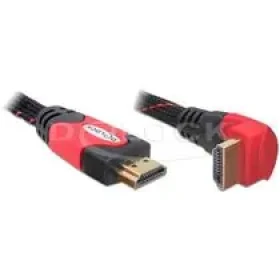 Delock HDMI 1.4 kabel A/A samec/samec pravoúhlý, délka 1 metr (82685)