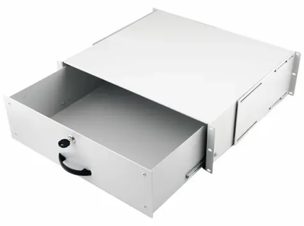 Equip Uzamykatelná zásuvka 19" / Zásuvka do racku / 3U / RAL7035 světle šedá / 485x400x130 mm (EZD-3-G)