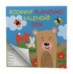 Nástěnný kalendář 2026 Baloušek čtvercový - Rodinný plánovací