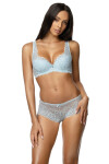 Dámské brazilky 053/54/2 Carmela blue - MAT světle modrá S