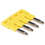 Weidmüller Z-series, Accessories, Cross-connector, For the terminals, No. of poles: 2 ZQV 2.5/2 1608860000-60 žlutá 60 ks