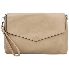 Stylová dámská koženková crossbody kabelka Loren, béžová