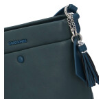 Praktická dámská koženková kabelka Saša, modrá