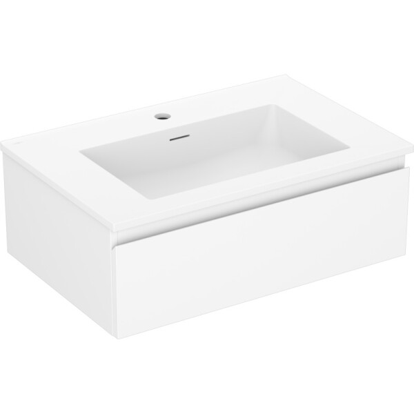 MEXEN/S - Orio koupelnová skříňka 70 cm s umyvadlem Otis, 1 šuplík, bílá mat 91A10-07023-1-BF01-W18M01