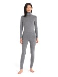 Dámské merino tričko s dlouhým rukávem ICEBREAKER Wmns 200 Oasis LS Half Zip, Gritstone Heather velikost: M