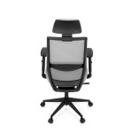 Kancelářská židle, synchronní mechanismus, šedá síťovina, KA-V3329 GREY