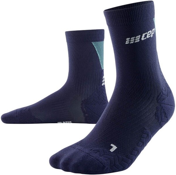 CEP Vysoké ponožky ULTRALIGHT - CEP dámské běžecké kompresní vysoké ponožky ULTRALIGHT - blue/light blue Velikost: II (Vel. chodidla 34-37)
