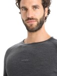 ICEBREAKER Mens ZoneKnit 260 LS Crewe, Jet Heather/Black/Metro H velikost: S