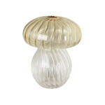 Strömshaga Dekorativní váza Mushroom Yellow Small, žlutá barva, sklo