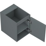 MEXEN/S - Rivel koupelnová skříňka pod umyvadlo 35, 1 dvířka, reliéf, grafit mat 91A21-03547-1-BF66