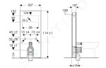 GEBERIT - Monolith Sanitární modul pro stojící WC, 114 cm, spodní přívod vody, vzhled betonu 131.033.JV.5