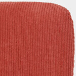 Židle jídelní, červená látka, černý kov