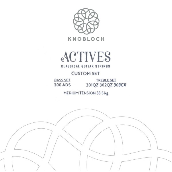 Knobloch ACTIVES Double Silver Bass Set Medium Tension 33.5