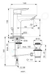 IDEAL STANDARD - Tesi Umyvadlová baterie s výpustí, BlueStart, chrom A6558AA