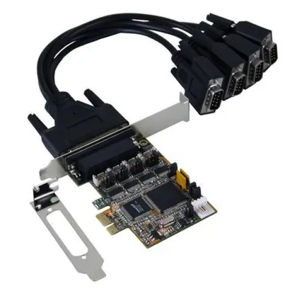 Exsys EX-44384 / Řadič / PCI Express / 4x sériový port DB9 / nízkoprofilová destička (EX-44384)