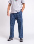 Service Works Pinstripe Denim Chef Trousers Pants INDIGO M