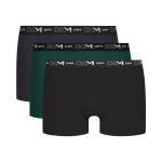 Pánské boxerky 3 ks DIM COTTON STRETCH BOXER 3x - DIM - tmavě zelená M