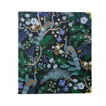 Rifle Paper Co. Kroužkový pořadač na dokumenty Peacock, modrá barva, zelená barva, zlatá barva, papír