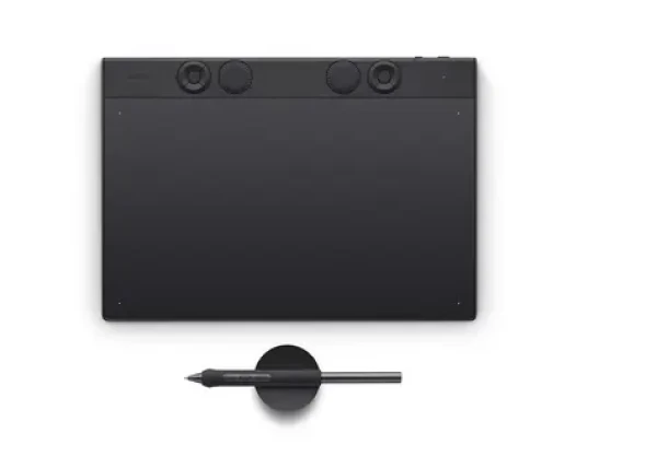 Wacom Intuos Pro M černá / Grafický tablet / 8192 úrovní přítlaku / 263 x 148 mm / USB a Bluetooth (PTK670K0B)