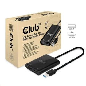 Club3D Adaptér USB A na 2xHDMI 2.0 Dual Monitor 4K 60Hz (M/F) (CSV-1474)