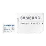 SAMSUNG PRO Endurance microSDXC 32GB + SD adaptér / Class 10 / UHS-I / U3 / čtení: 100MBs / zápis: 40MBs (MB-MJ32KA/EU)