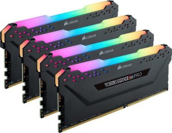 Corsair Vengeance RGB Pro 32GB černá / 4x8GB / DDR4 / 3600MHz / CL 18-22-22-42 / 1.35V / XMP2.0 / s chladičem (CMW32GX4M4D3600C18)