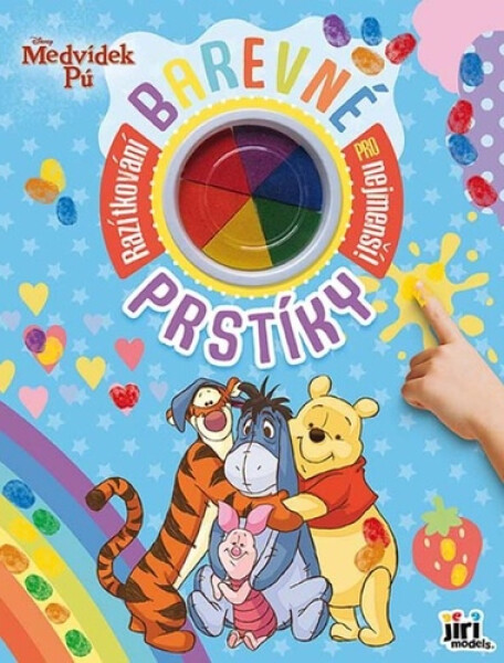 Barevné prstíky Medvídek Pú