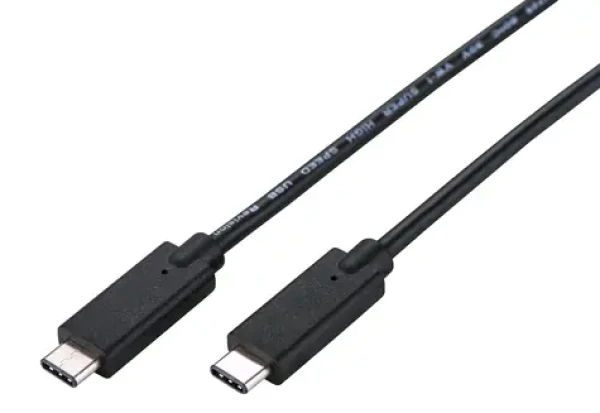 C-TECH USB-C kabel 2 m černá / USB-C (M) - USB-C (M) (8594125013646)