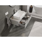 MEXEN/S - Orio koupelnová skříňka pod umyvadlo 90 cm s deskou, 1 šuplík, šedá mat 91A10-09023-1-BFC62