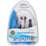 Esperanza EH128 černo-stříbrná / sluchátka do uší / 3.5 mm jack / 1.2 m (EH128)