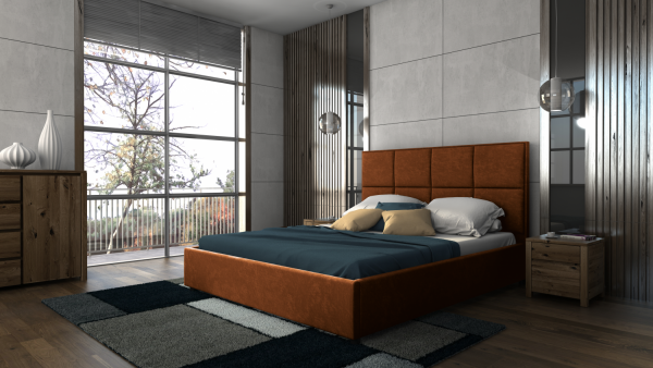 FRONTI Postel ENZO 180x200 měděná