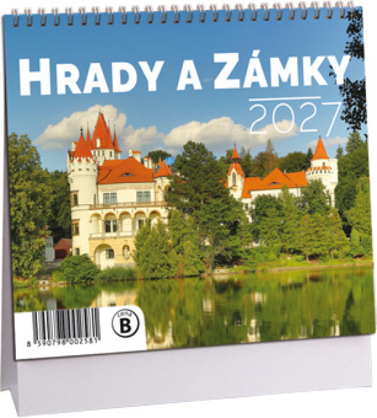 Stolní kalendář mini 2027 Aria Hrady a zámky