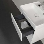 VILLEROY & BOCH - Collaro Umyvadlová skříňka, 46x55x37 cm, 2 zásuvky, Glossy White C00600DH