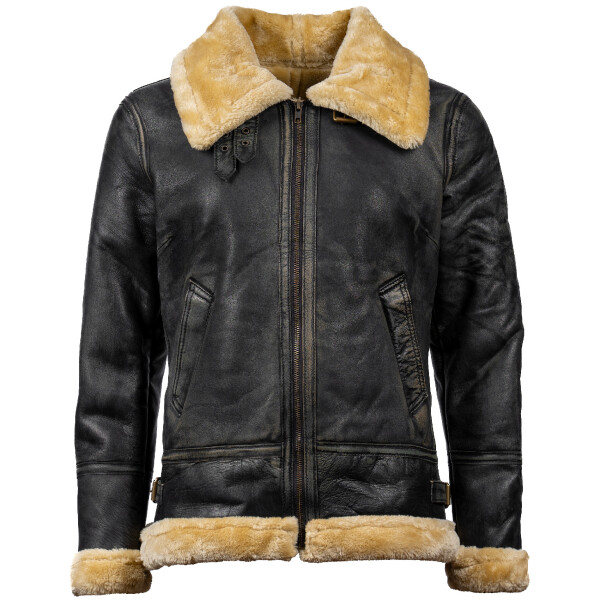 Dámská Kožená Zimní Bunda BomberFur Pilot Unique Cashmere Brixton Velikost: 4XL