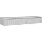 MEXEN/S - Rivel koupelnová skříňka pod umyvadlo 160 cm s deskou, 1 šuplík, reliéf , šedá mat 91A20-16023-1-BFC62