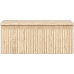 MEXEN/S - Rivel koupelnová skříňka pod umyvadlo 60 cm s deskou, 1 šuplík, reliéf , dub 91A20-06023-1-BFC81