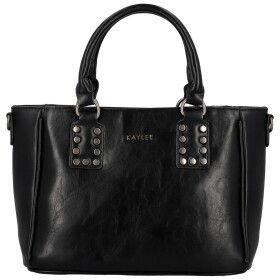 Trendy dámská koženková kabelka do ruky Liliane, černá