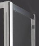 Aquatek - MASTER F1 100 Pevná boční stěna ke sprchovým dveřím , barva rámu chrom, výplň sklo - matné MASTER F1100-177