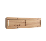 Nástavec na skříň Abi Barva korpusu: Dub artisan, Rozměry: 180 cm, Dveře: Bílá