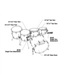 Tama Starclassic Walnut/Birch Lacquer Shamrock Oyster Rock Set II