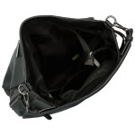 Trendy dámská koženková kabelka na rameno Elleame, černá