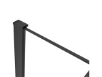 CERANO Profil pro sprchové zástěny Walk-in Onyx - 10 mm- černá matná - 30 mm