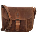 Pohodová dámská kožená crossbody kabelka Berenika, camel