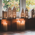 Räder Porcelánový svícen domeček Tower, bílá barva, porcelán