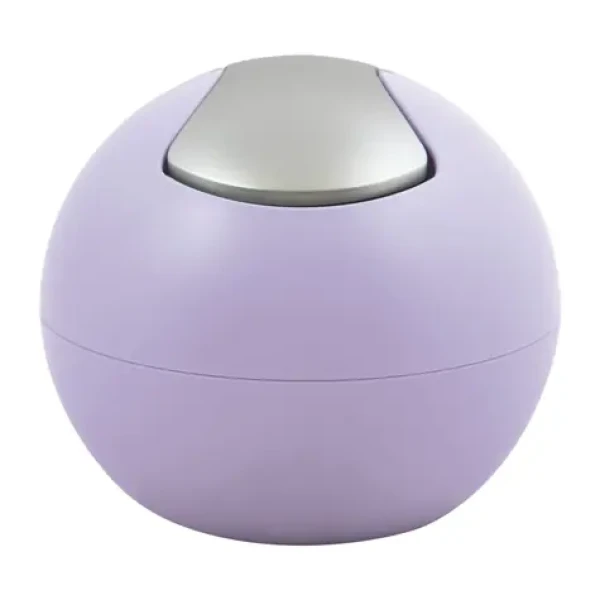 Spirella BOWL MATT mini výklopný odpadkový koš 1 L matný fialový / plast (7610583211293)