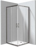DEANTE - Funkia Evo čtvercový sprchový kout s vaničkou, čtvercový, 90x90 cm KYCPD099P