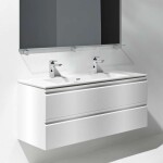 Laufen - Pro S Skříňka s dvojumyvadlem, 120x55x50 cm, 2 zásuvky, matná bílá H8619674631071