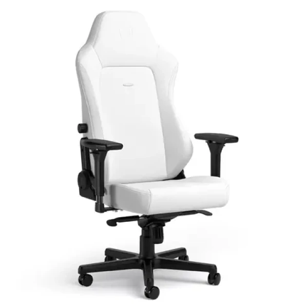 Noblechairs HERO White Edition / Herní židle / syntetická kůže / nastavitelná / pojízdná kolečka / nosnost 150 kg (NBL-HRO-PU-WED)